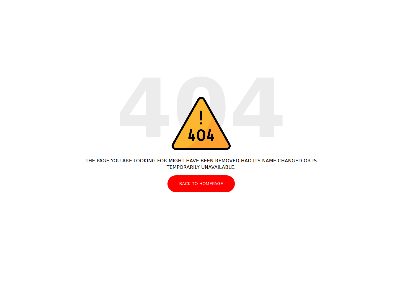 404 Error Page TastyIgniter extension preview