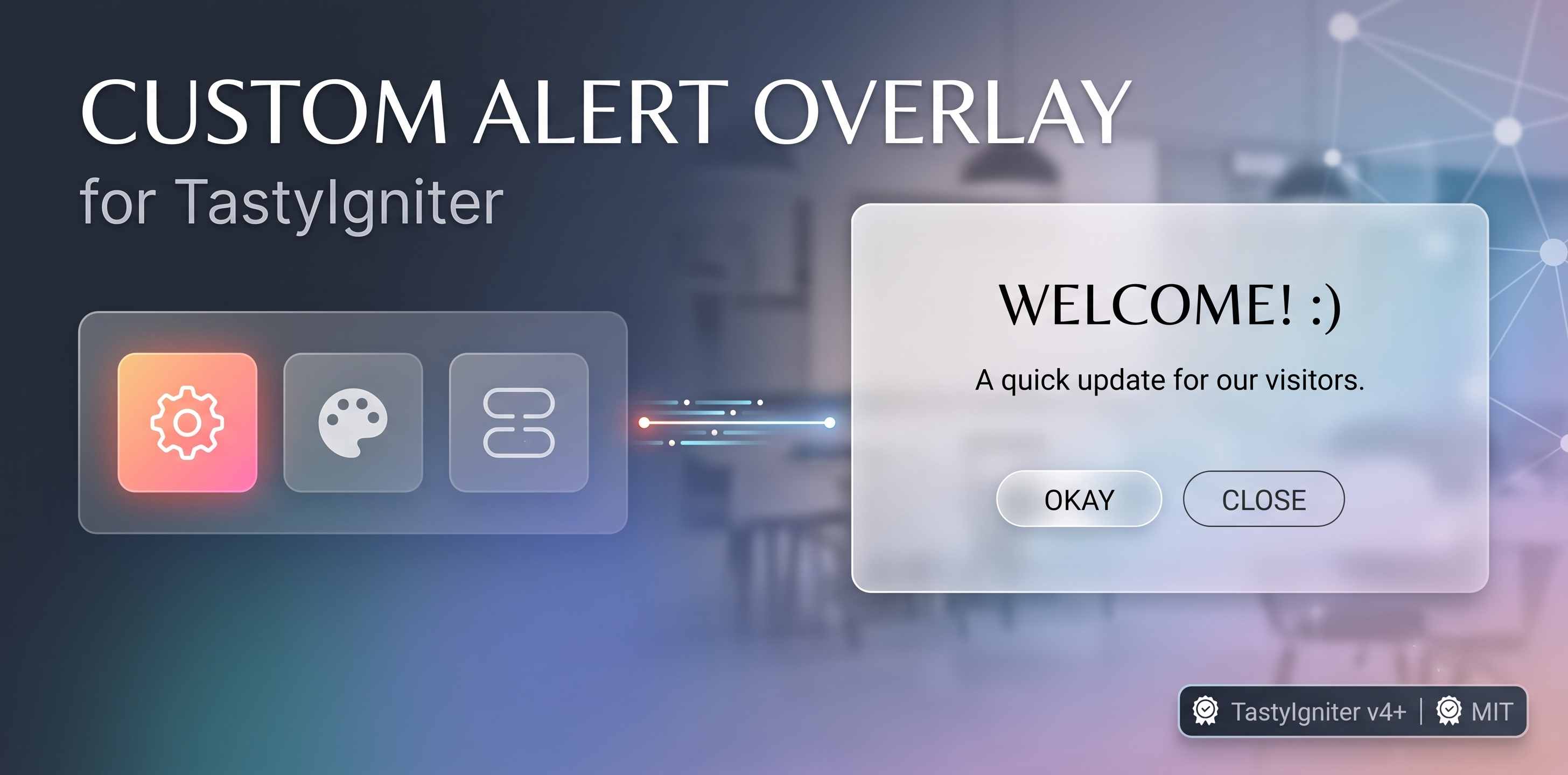 Custom Alert Overlay TastyIgniter extension preview